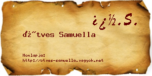 Ötves Samuella névjegykártya